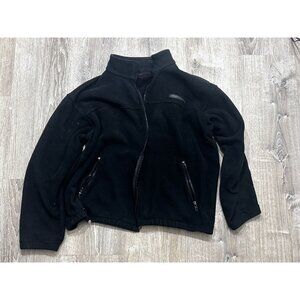 Porsche Fleece Windbreaker Jackets Men's Size Large Full Zip Outdoor Black